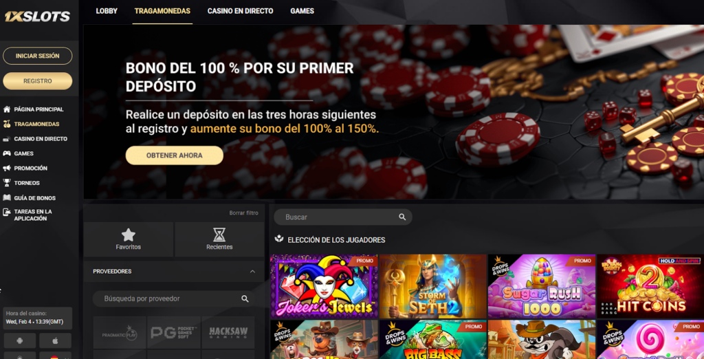 Juegos en 1xSlots